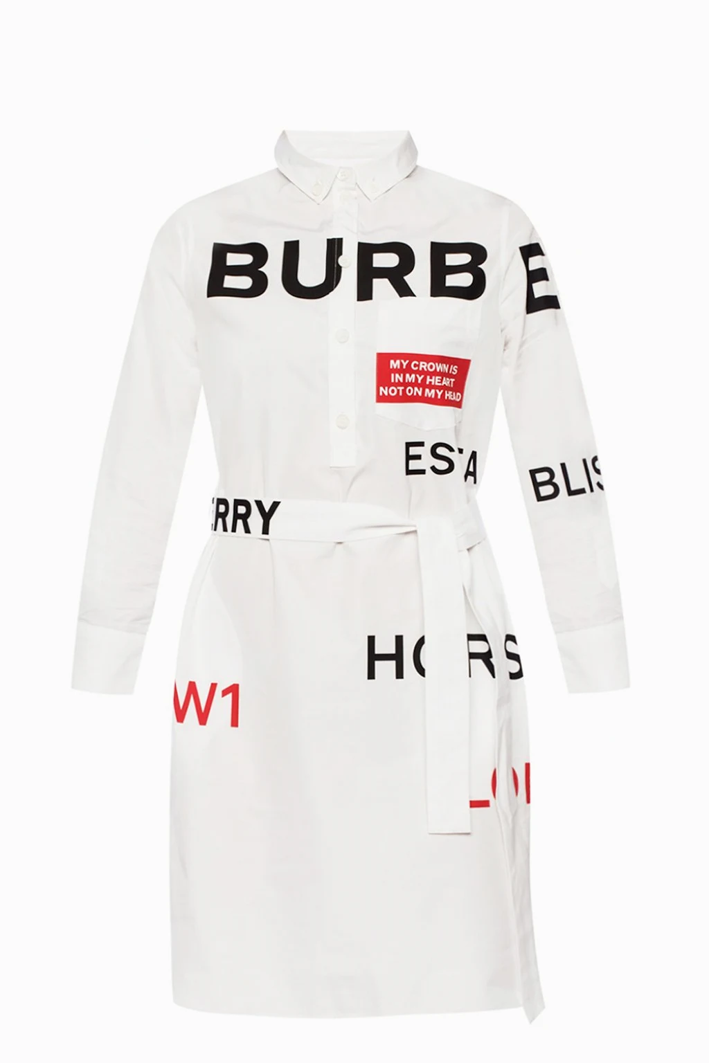 WHITE Dress with belt