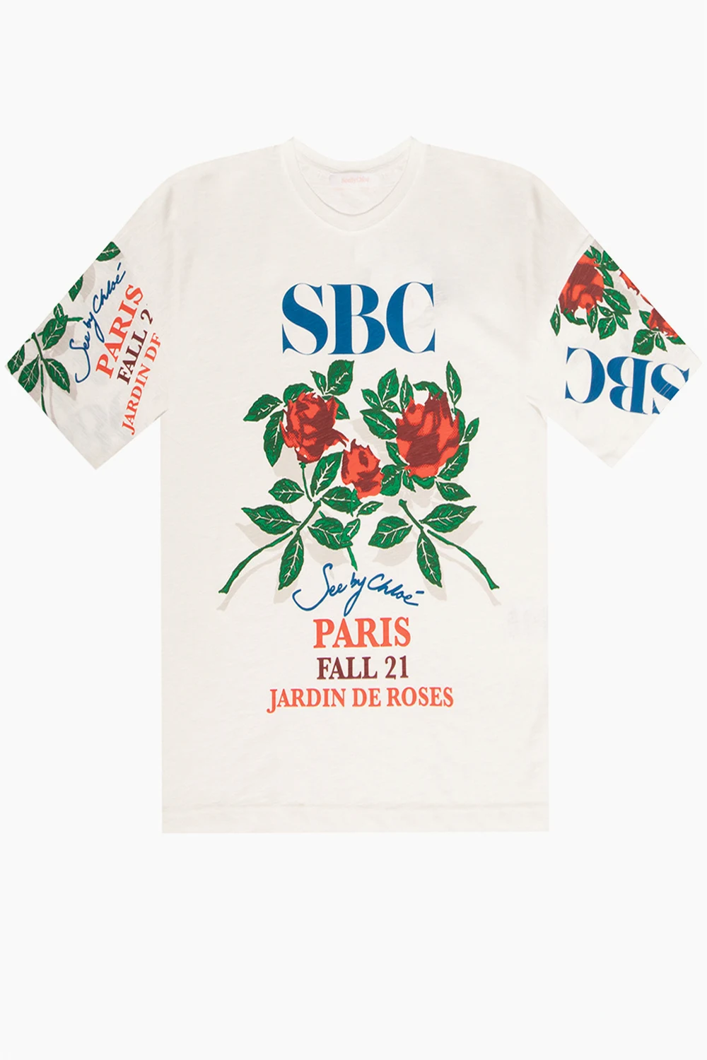 T-shirt with floral motif