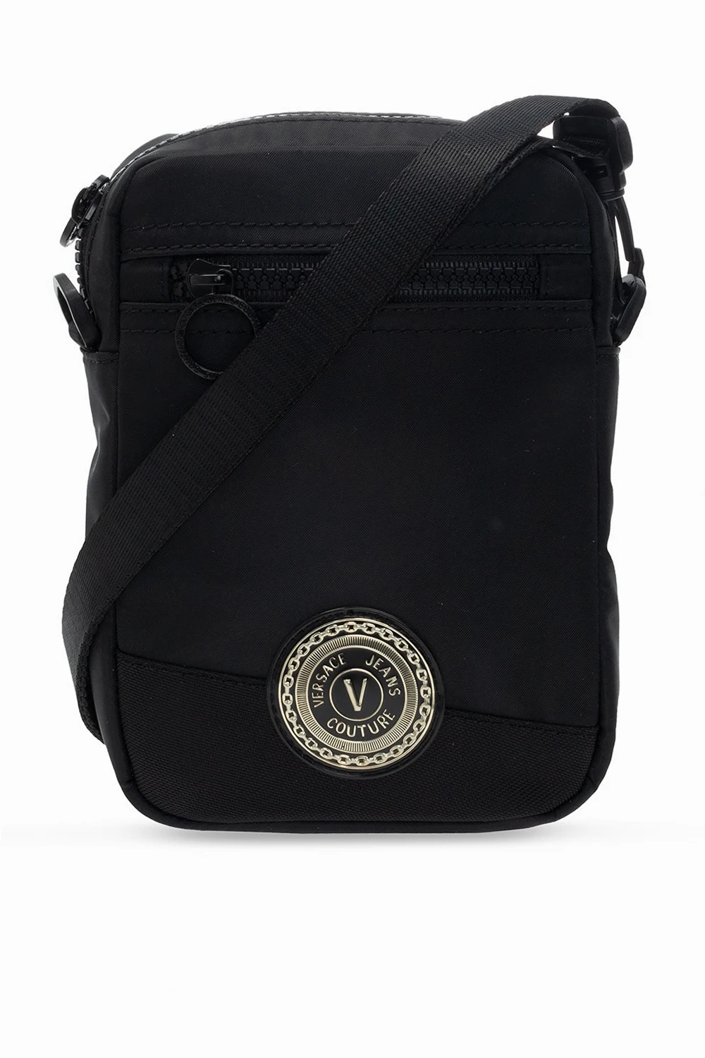 BLACK Patched shoulder bag