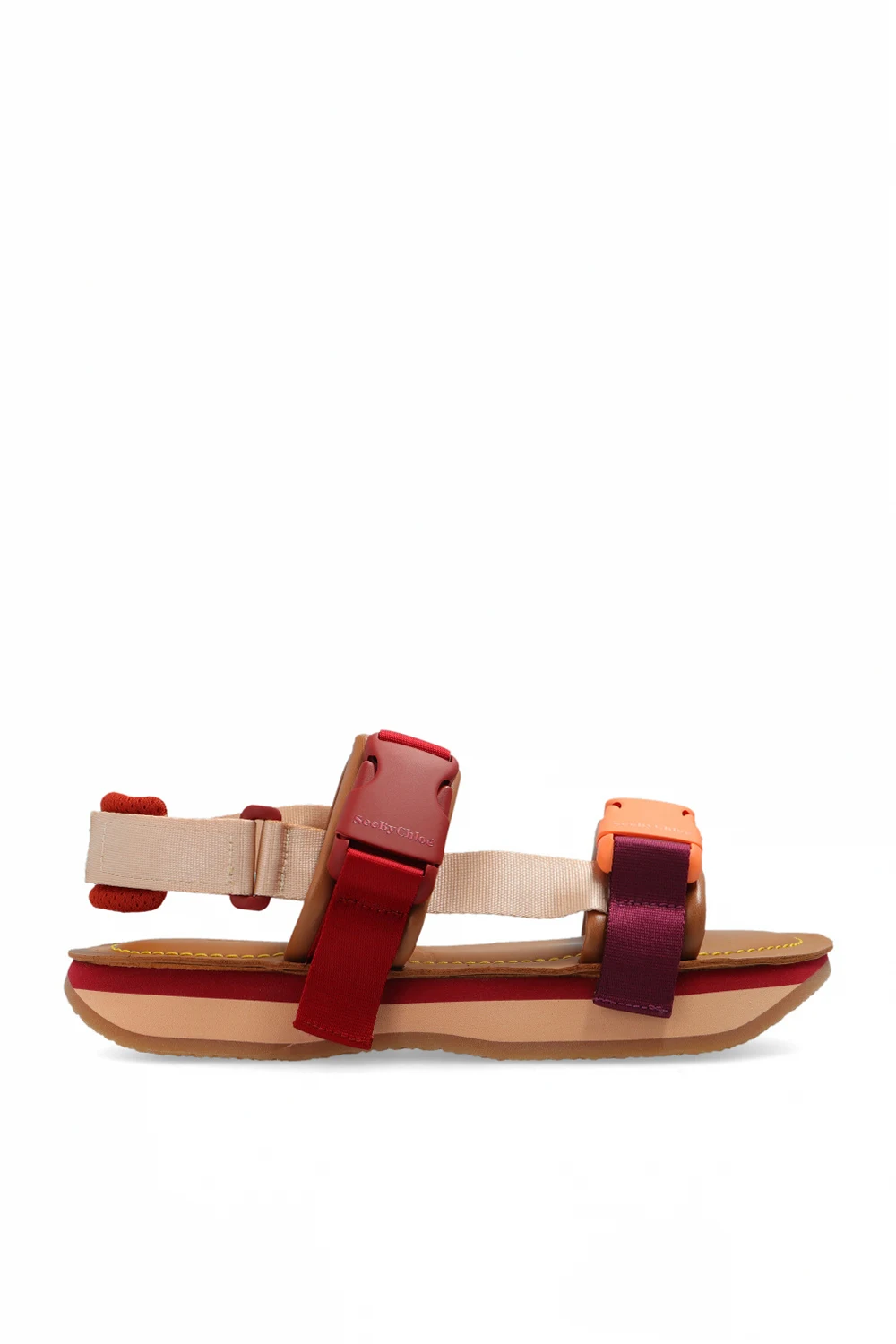 Sandals with logo