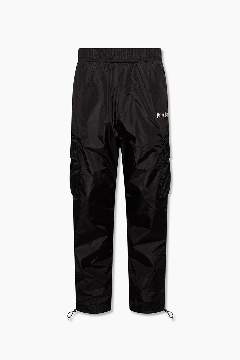 BLACK Track pants with logo