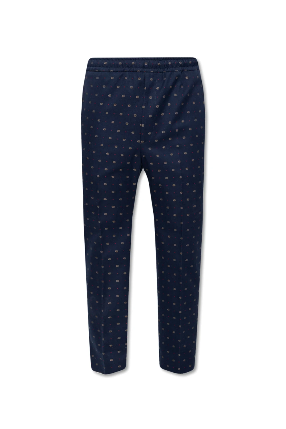 Cotton trousers with GG pattern