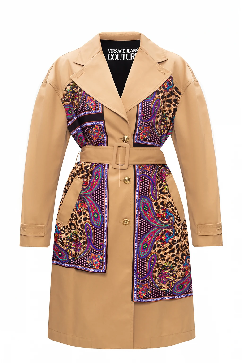 beige Patterned coat