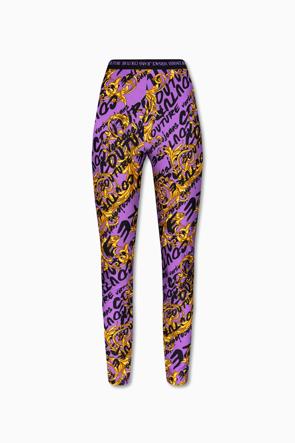 PURPLE Patterned leggings