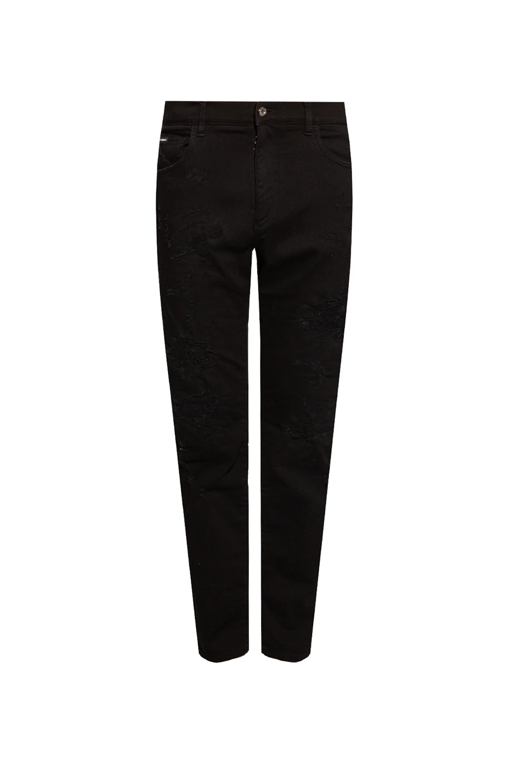 BLACK Distressed jeans