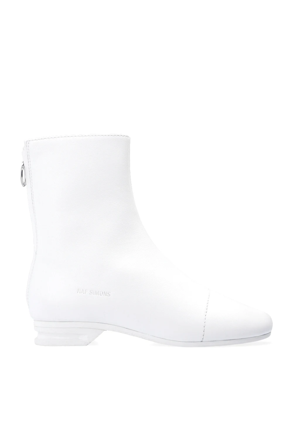 WHITE ‘2001’ heeled ankle boots