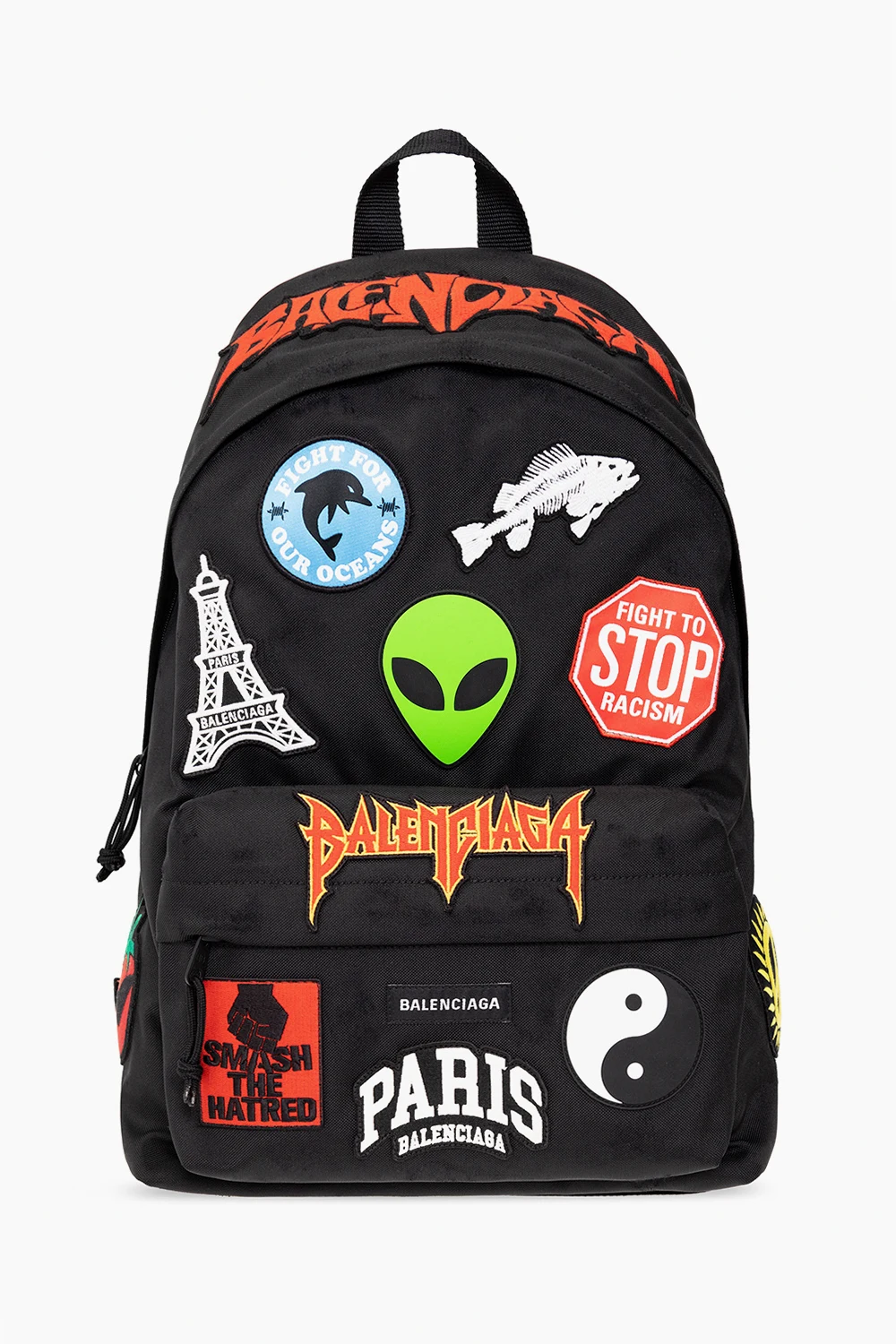 Backpack with patches