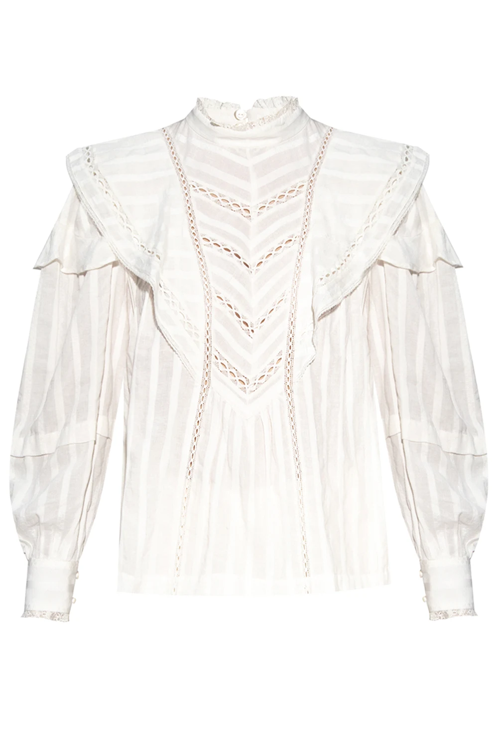 Shirt with ruffles