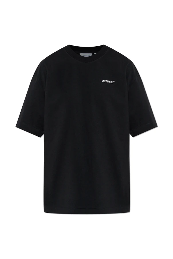 SCHWARZ T-Shirt mit Logo