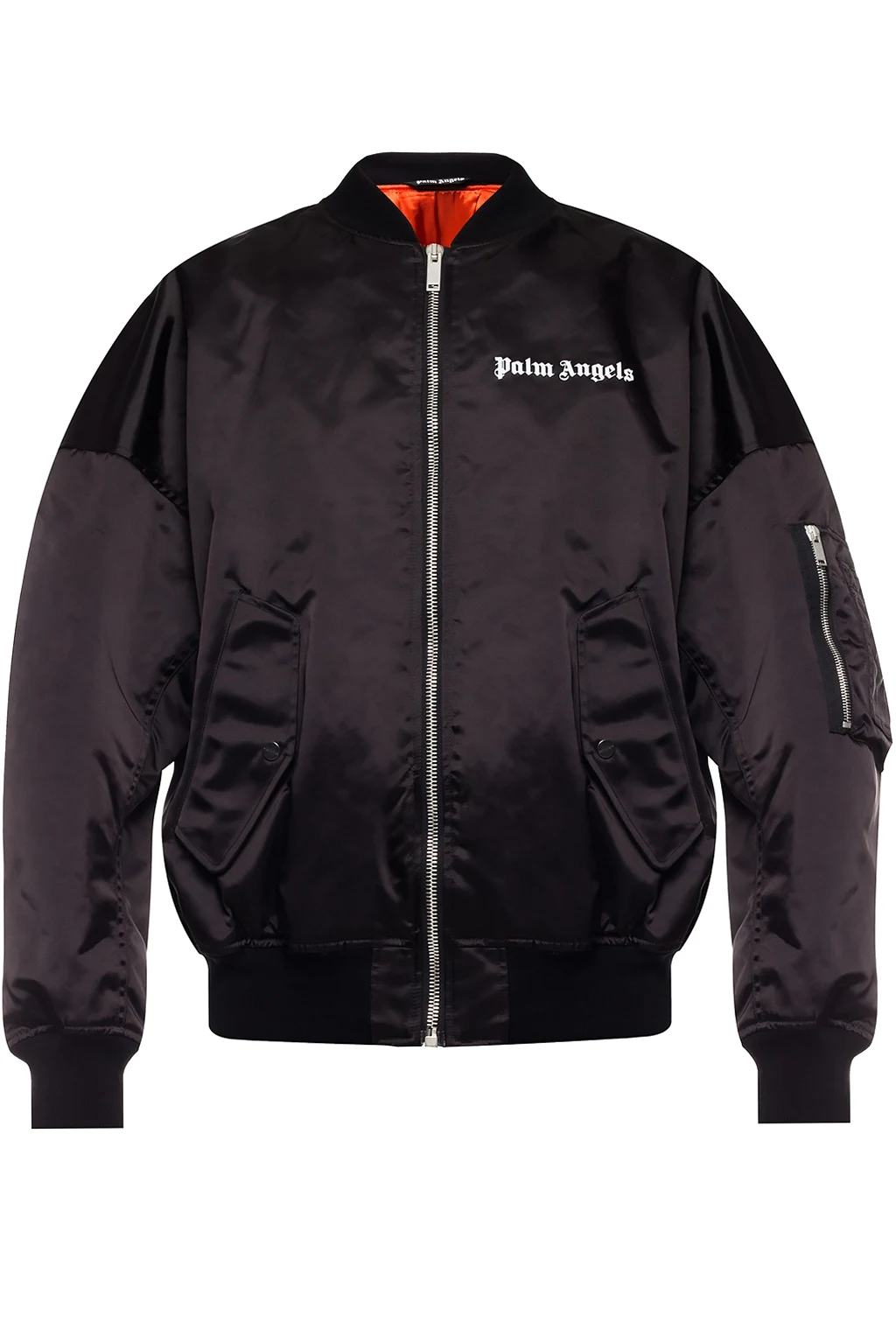 BLACK Logo bomber jacket