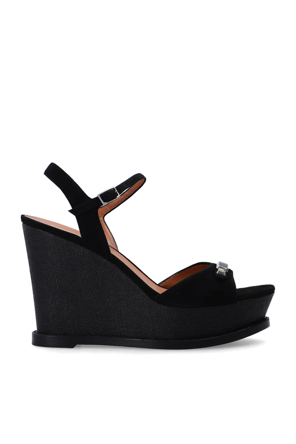 BLACK Wedge sandals