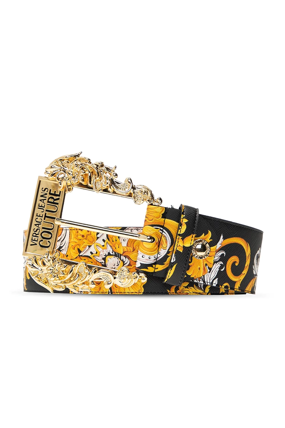 BLACK Baroque print belt