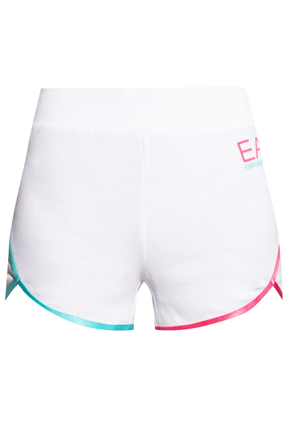 WHITE Sports shorts with logo