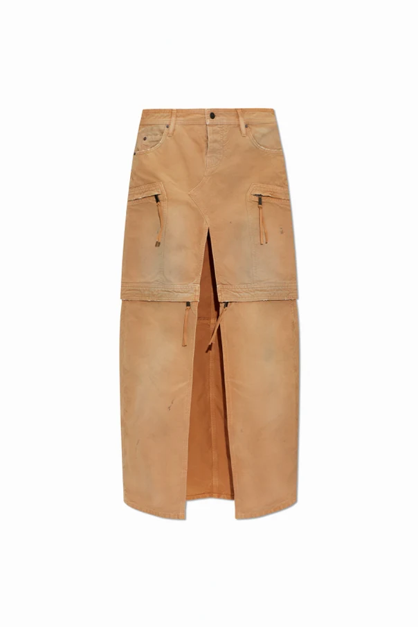 beige Cargo skirt