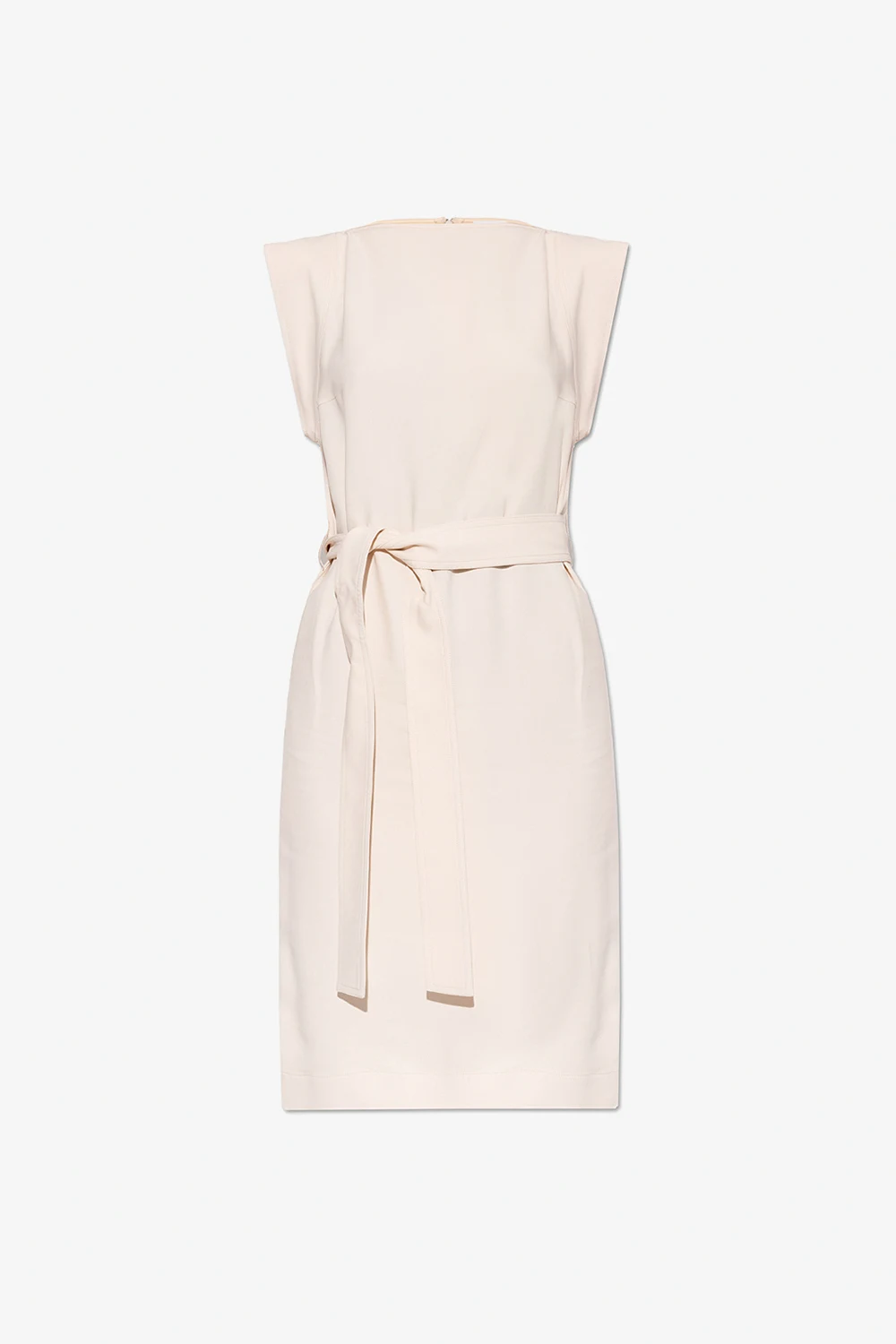 cream ‘Alina’ belted dress