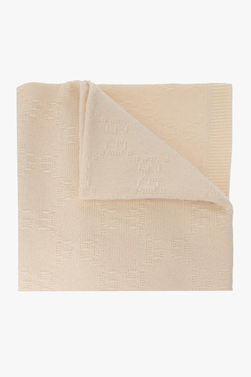 cream Blanket with monogram