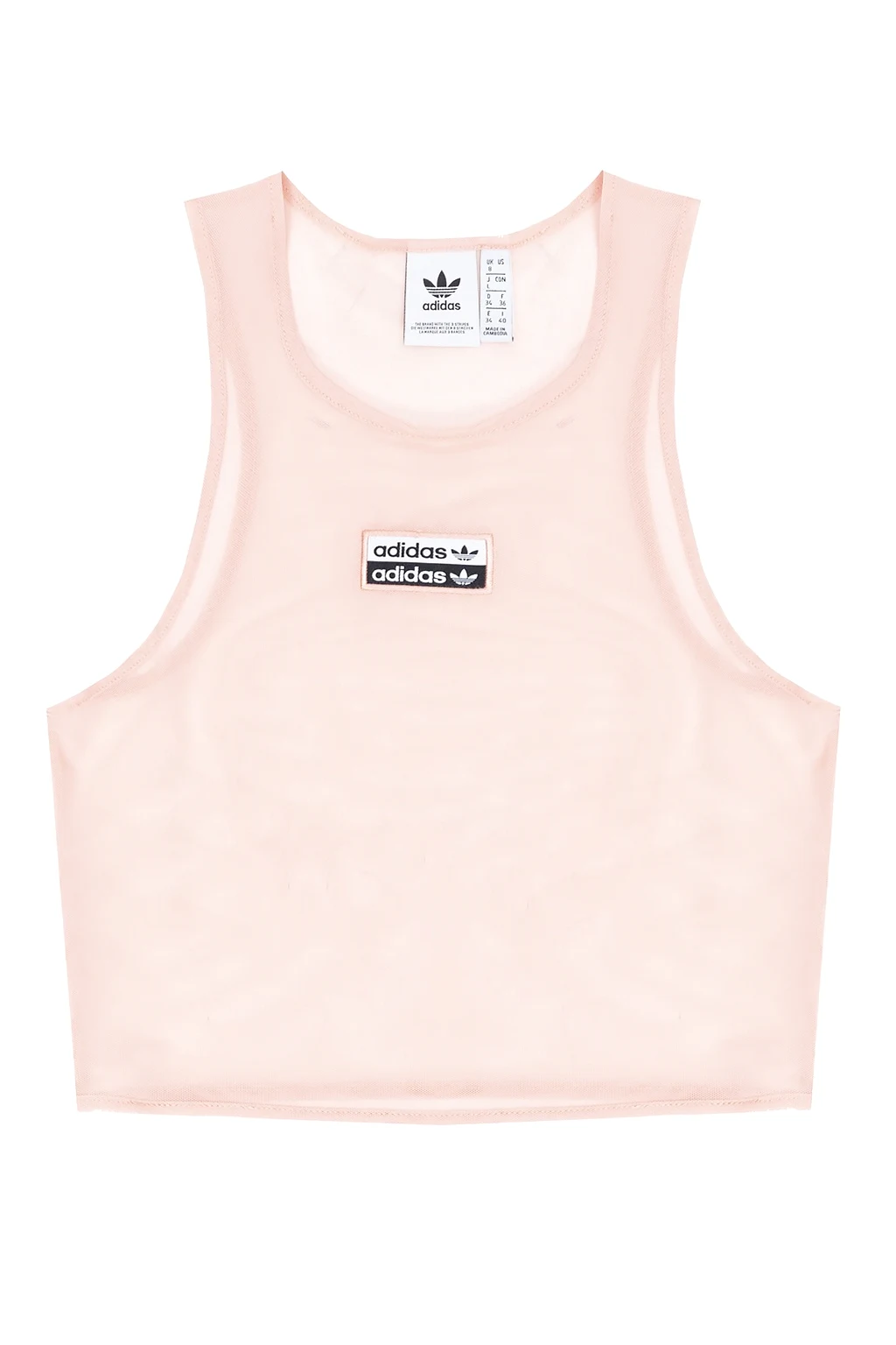 Transparentny top z logo