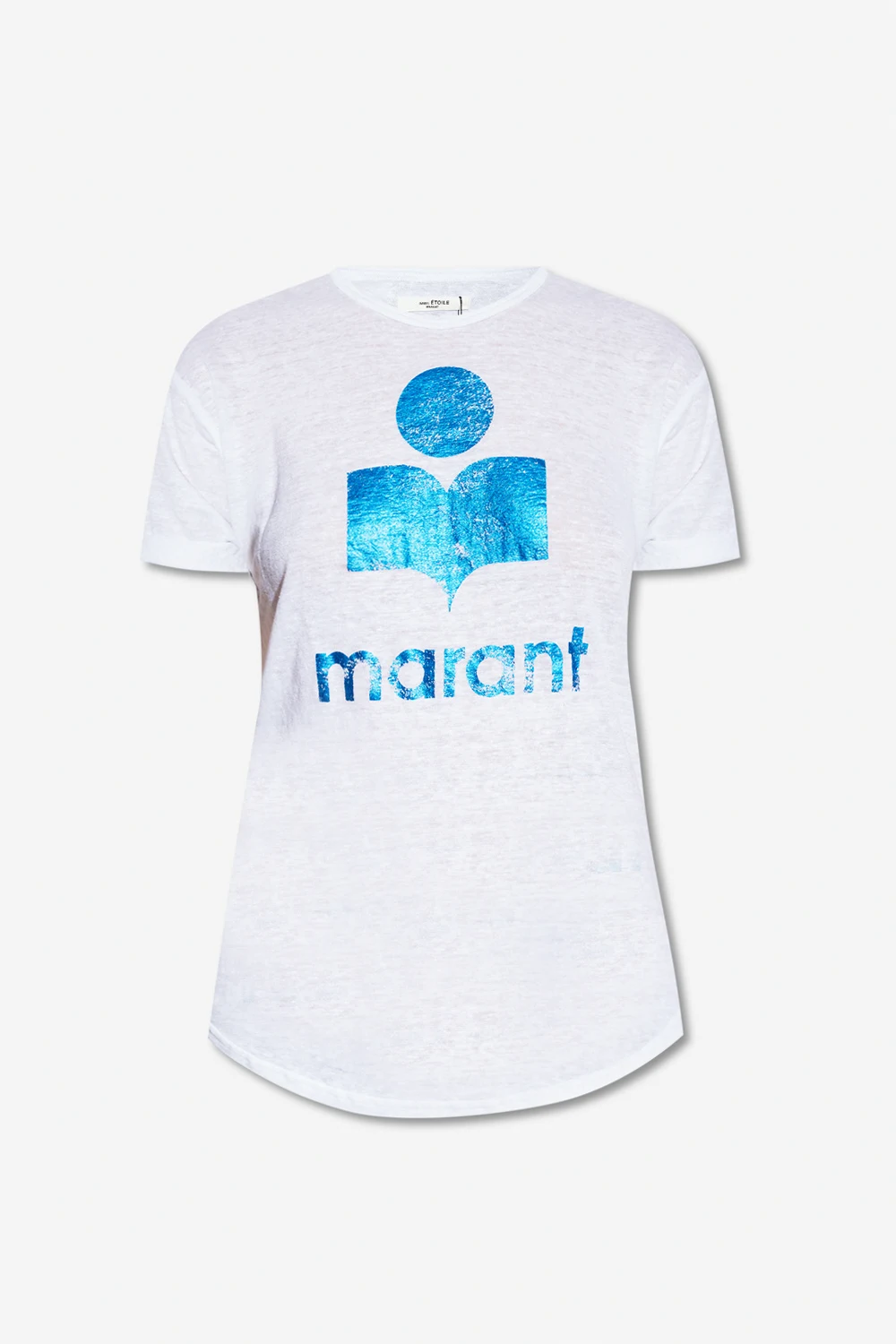 ‘Koldi’ linen T-shirt with logo