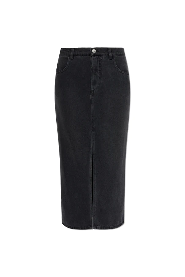 BLACK "Faharia" denim skirt