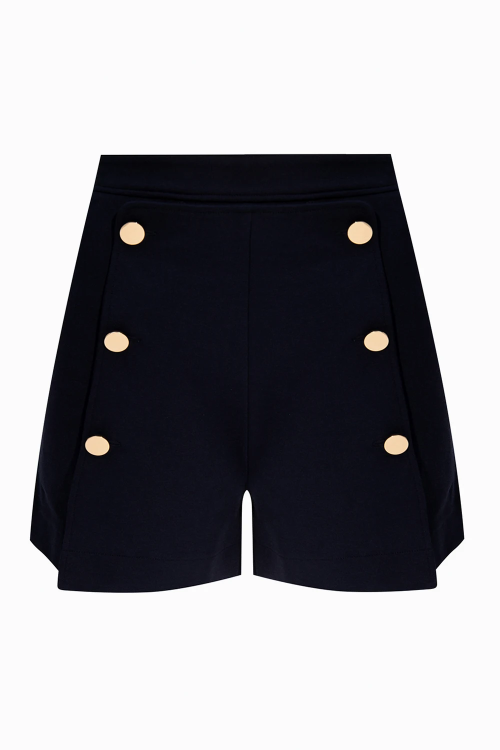 High-waisted shorts