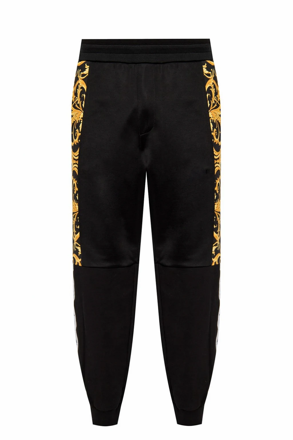 BLACK Baroque motif sweatpants