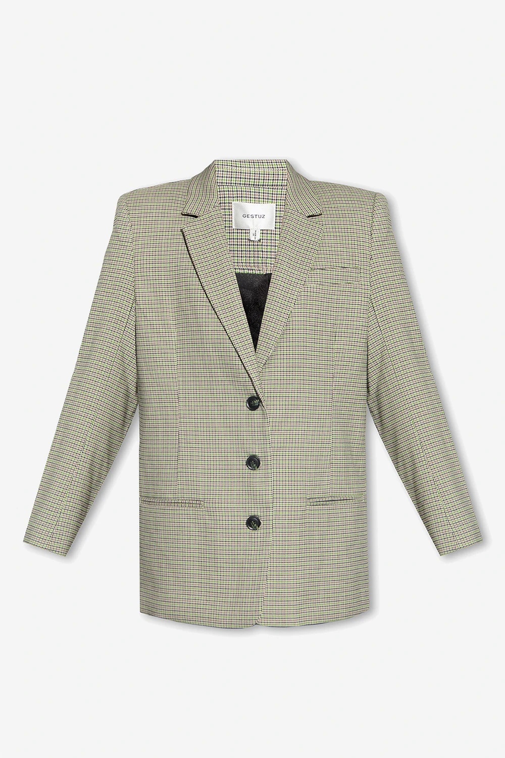 GREEN ‘CinnaGZ’ houndstooth blazer