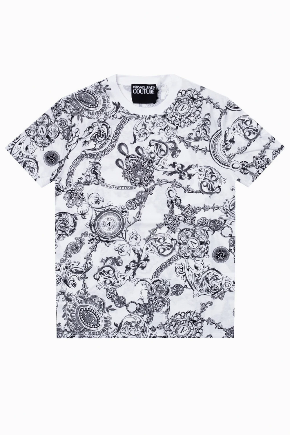 WHITE Baroque print T-shirt