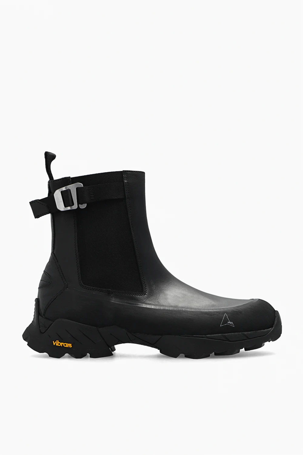 BLACK Leather ankle boots