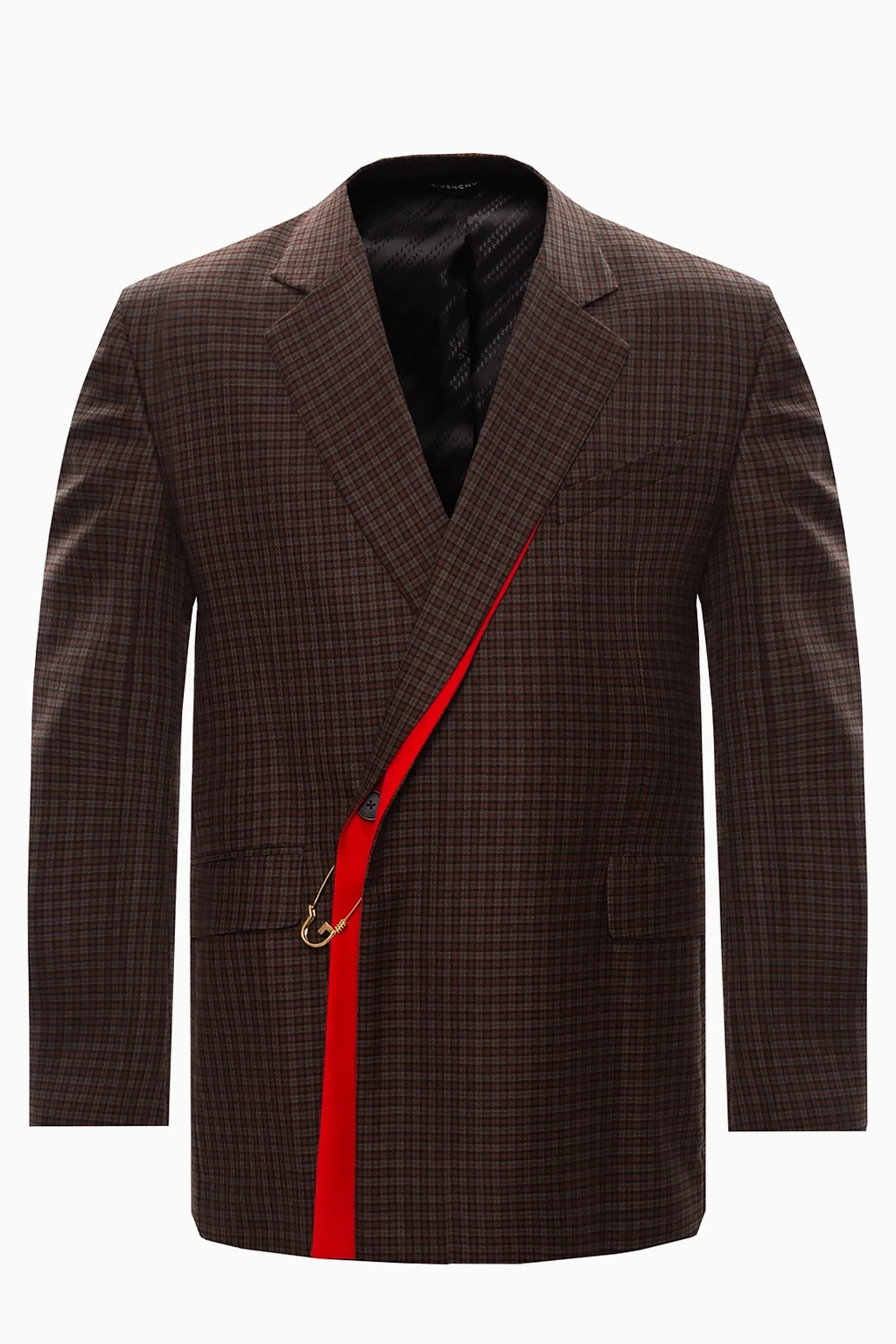 Checked blazer