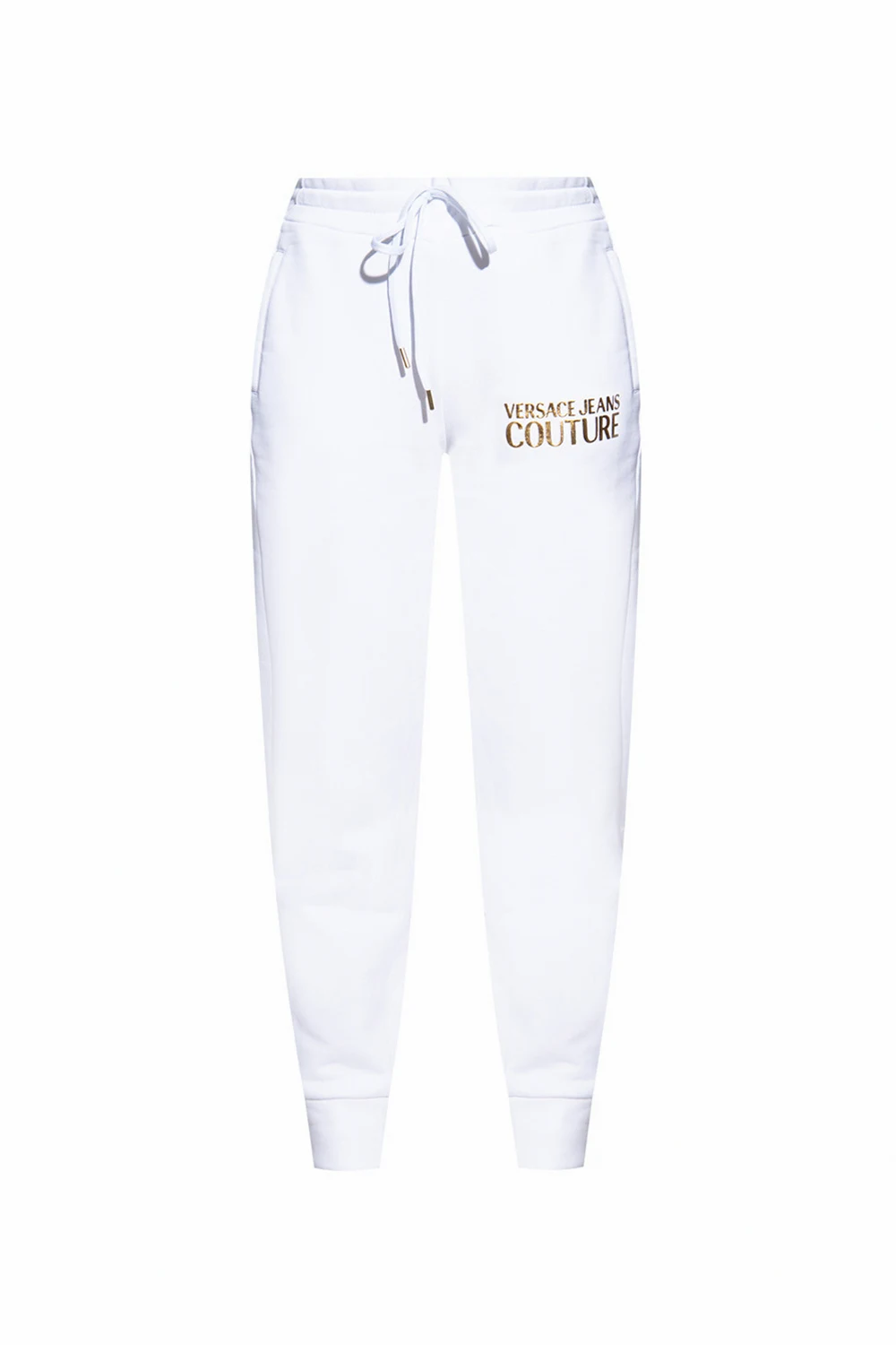 WHITE Sweatpants with logo