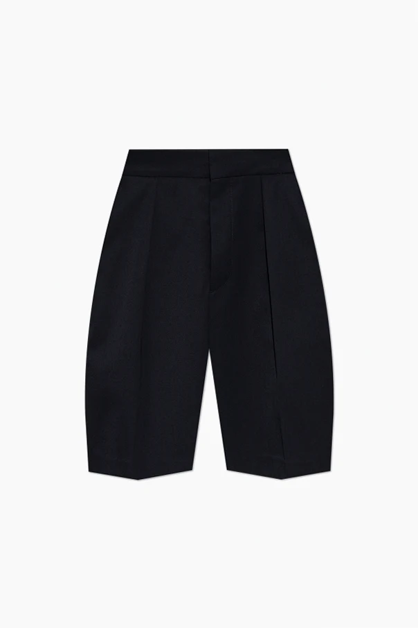 MARINEBLAU Shorts mit Abnähern