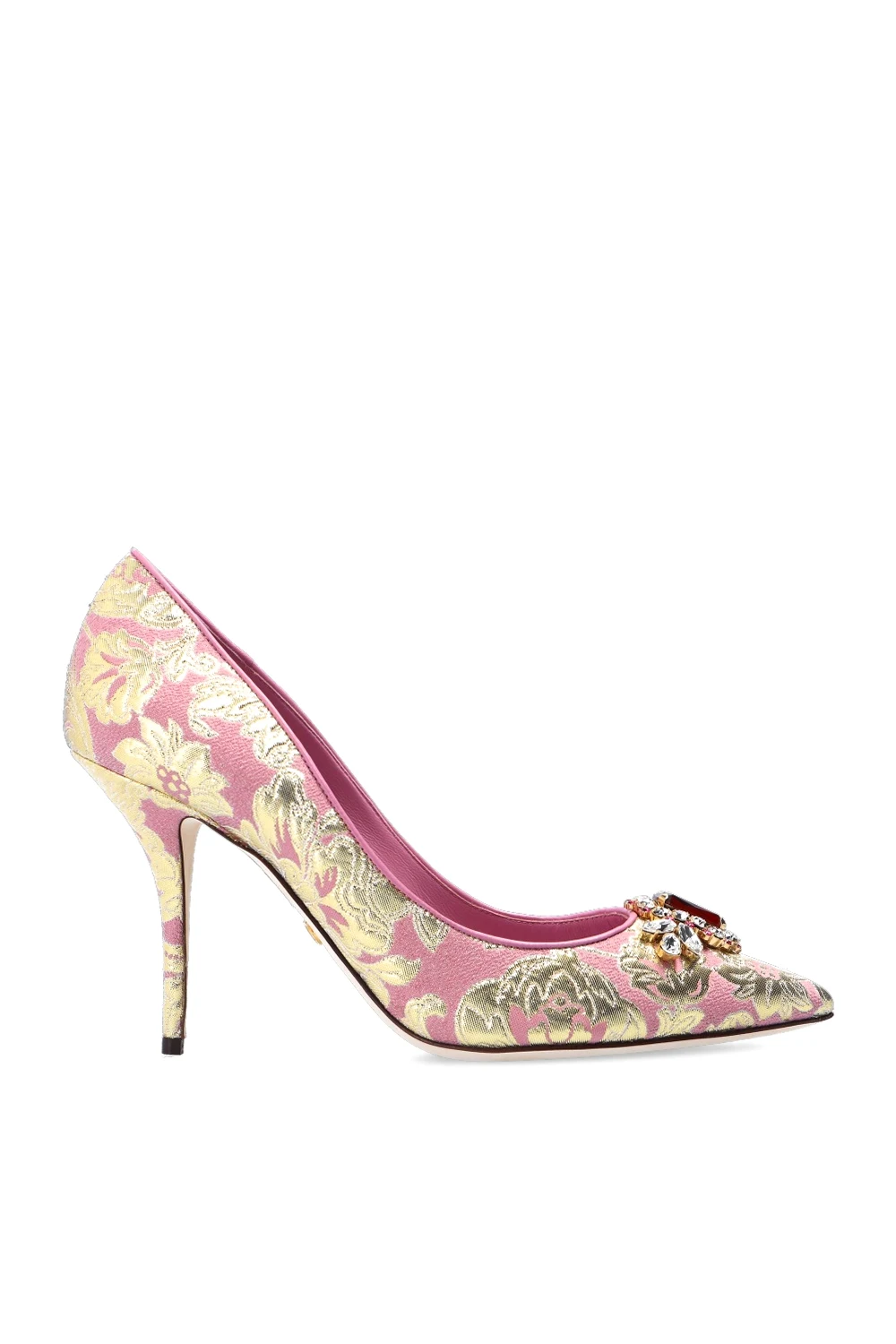 PINK Stiletto pumps with logo