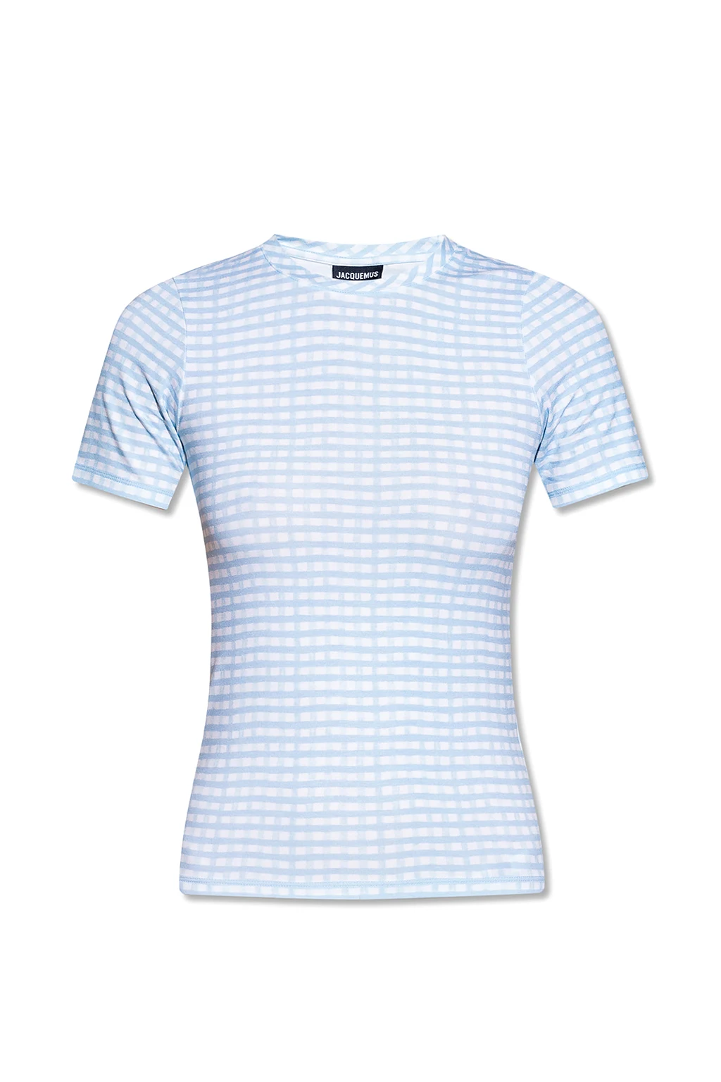 T-shirt ze wzorem w kratę