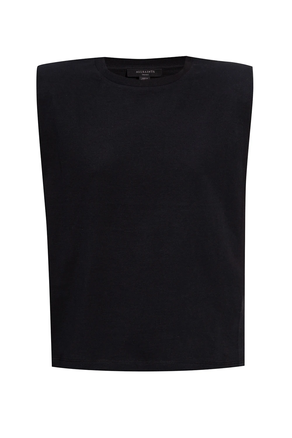 BLACK ‘Coni’ tank top with shoulder pads
