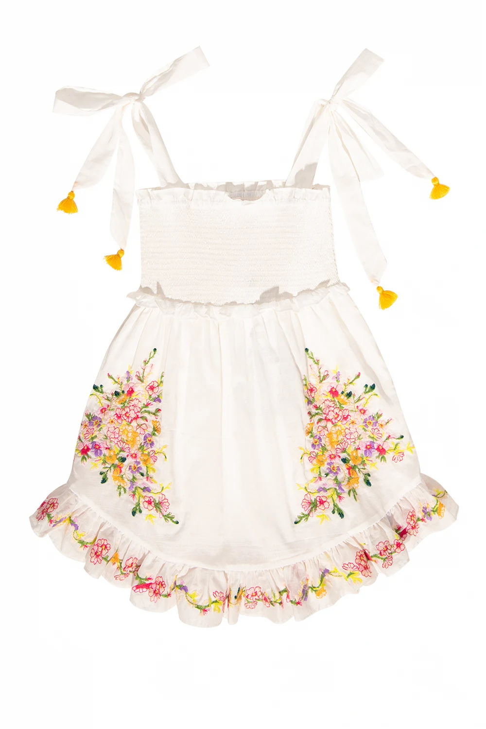 Dress with floral motif