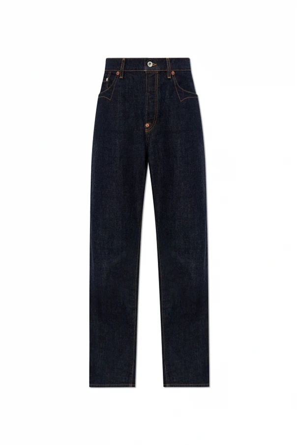 NAVY BLUE Straight-leg jeans
