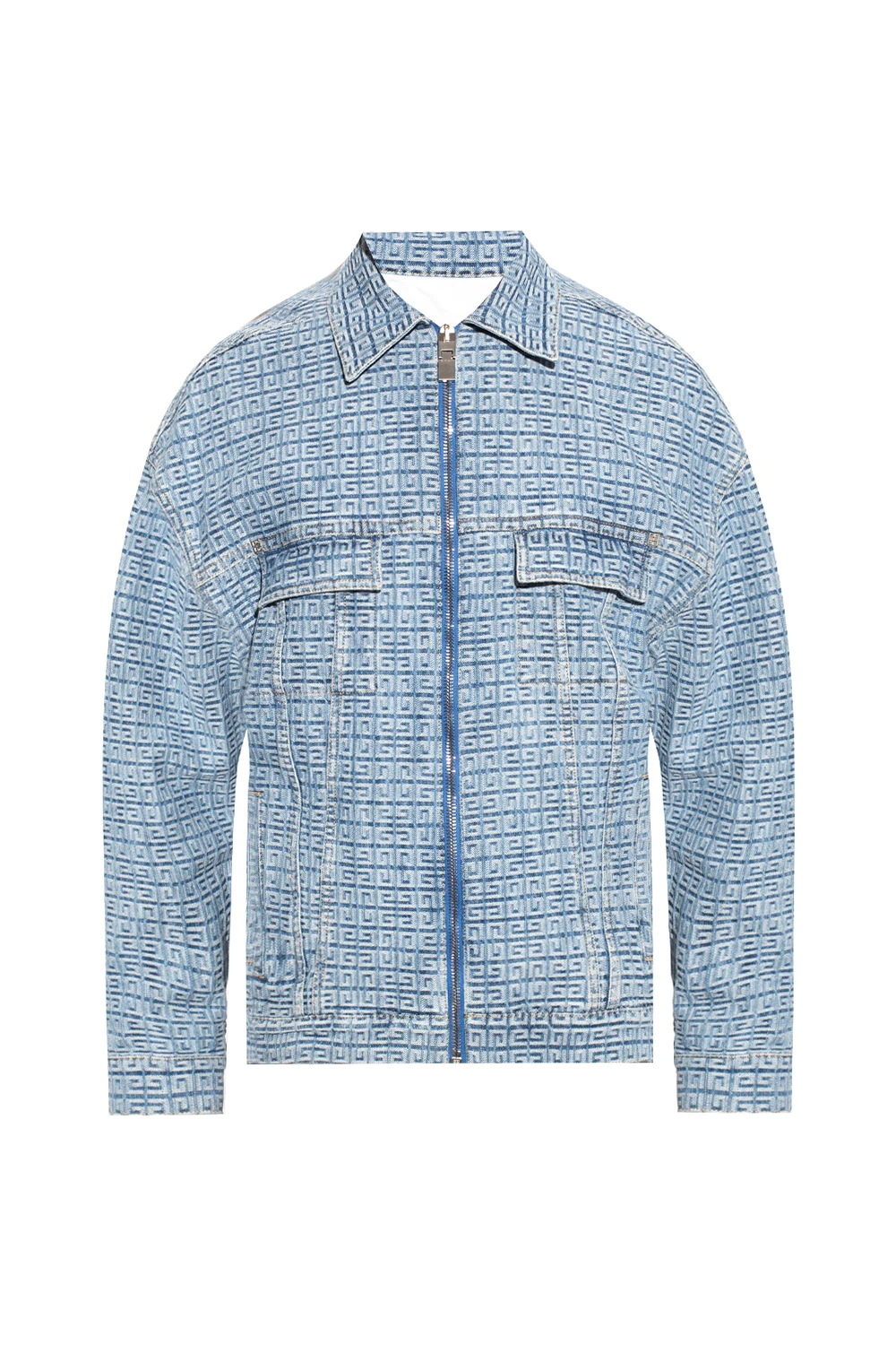 Denim jacket with logo