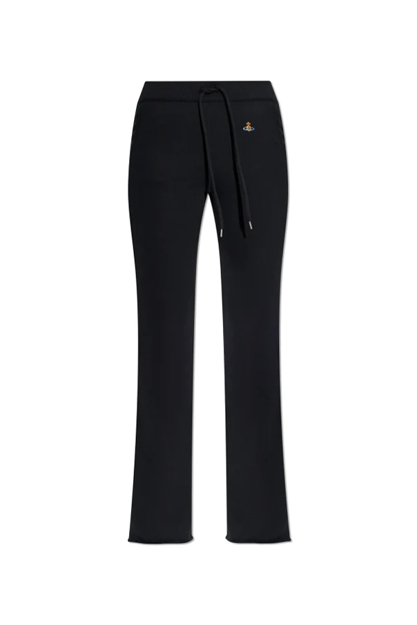 BLACK Sweatpants with flared legs