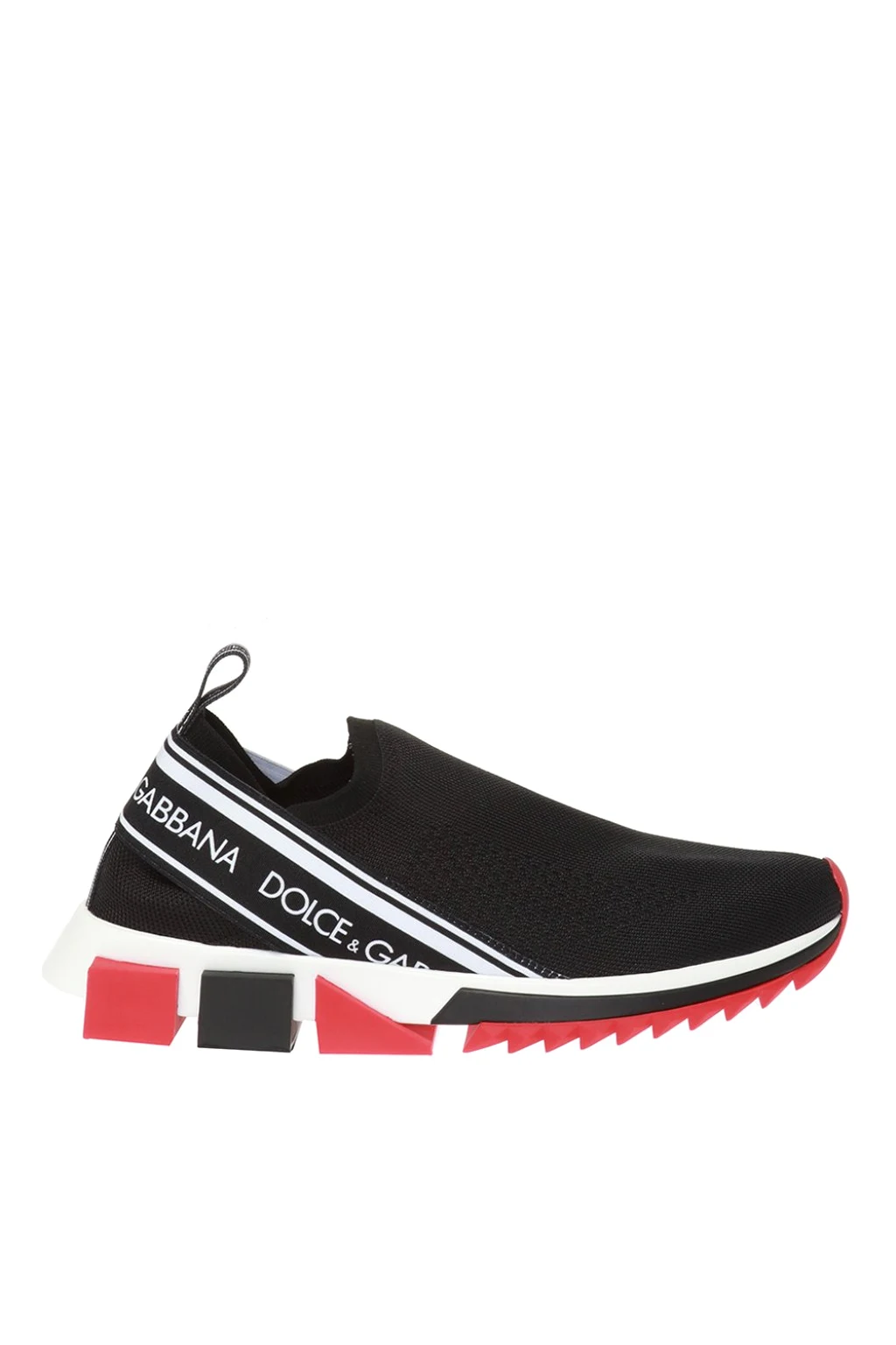BLACK ‘Sorrento’ slip-on sock sneakers