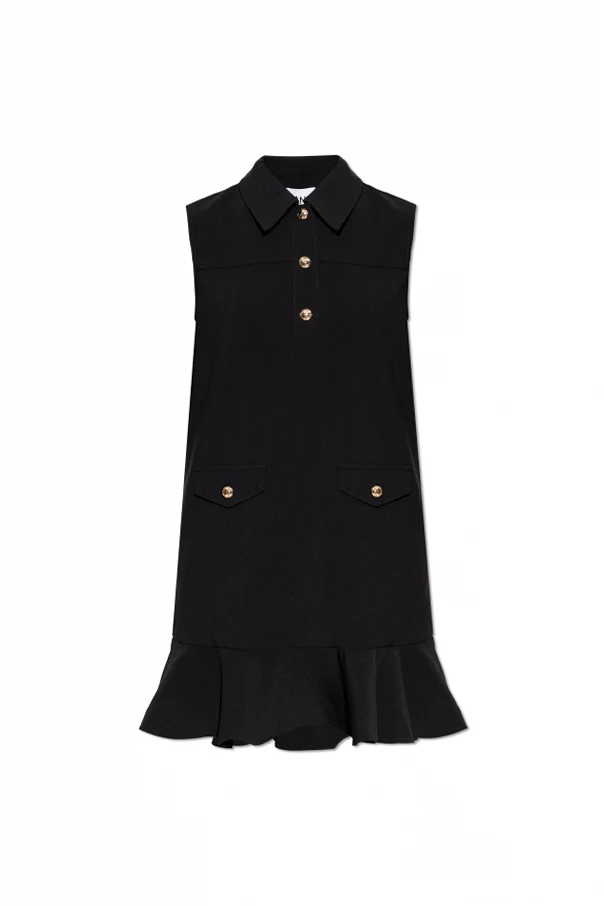 SCHWARZ Ärmelloses Kleid
