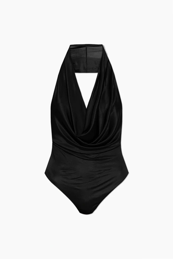 BLACK Backless bodysuit