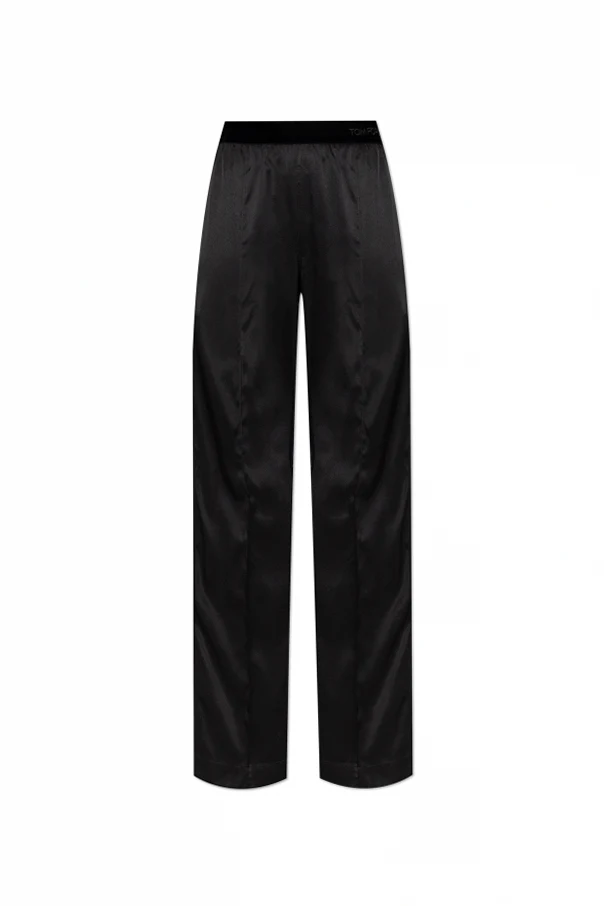 BLACK Silk pants