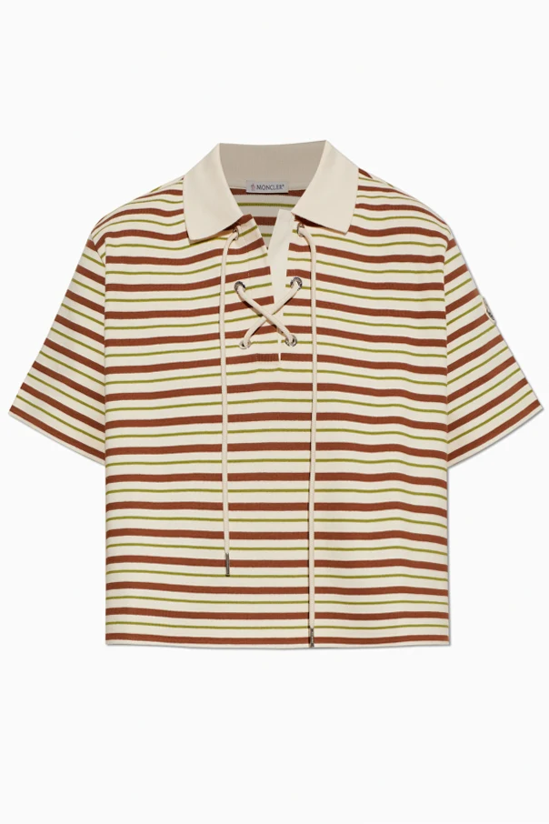 BEIGE Kurzes Polo mit Logo