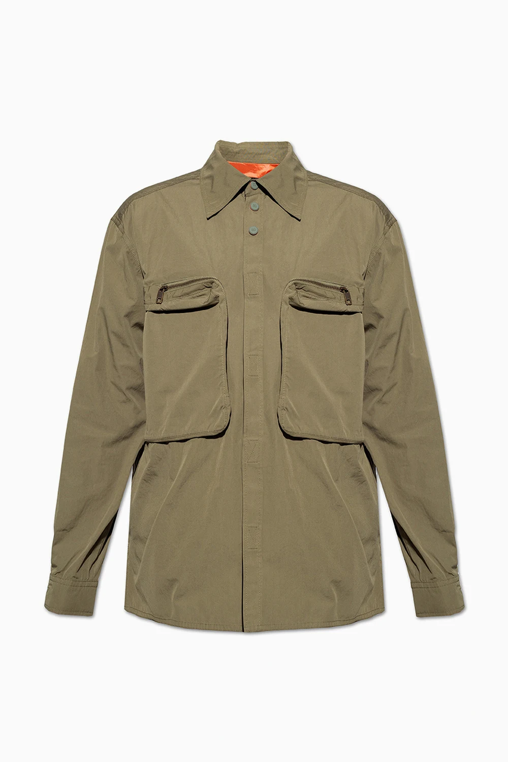GREEN Shirt with pockets