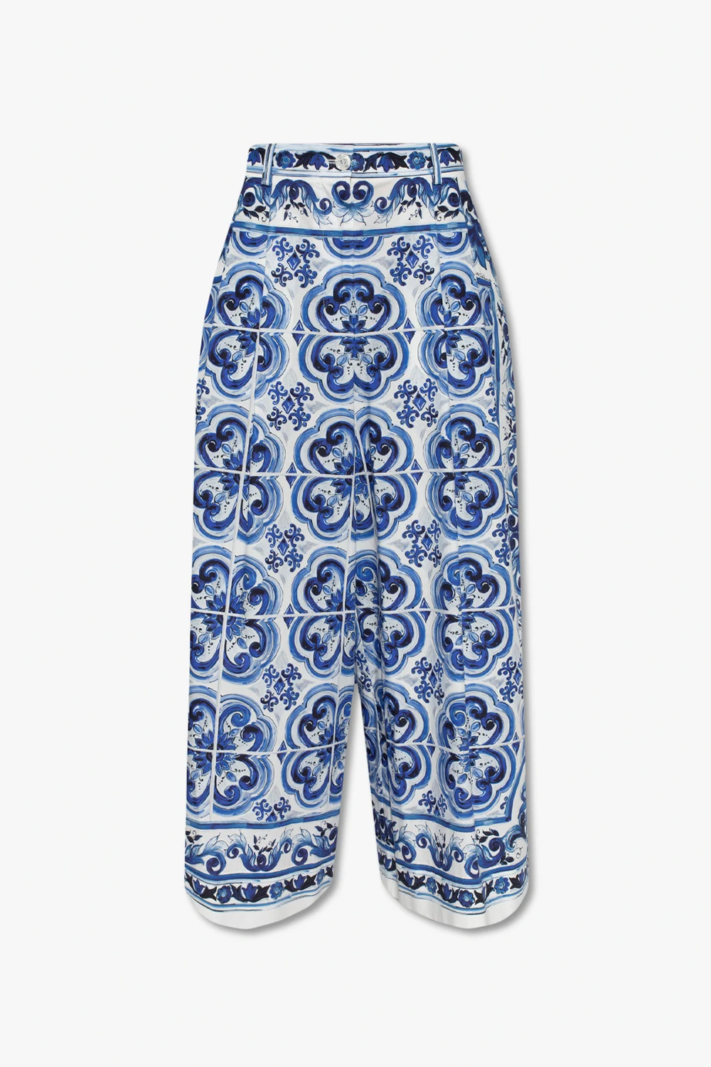 BLUE Patterned trousers