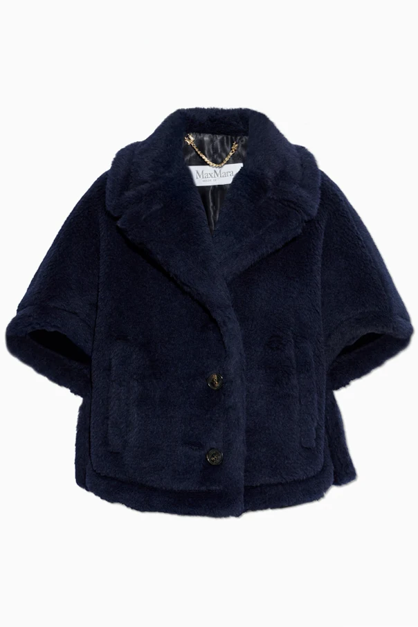 GRANATOWY Krótkie futro `Corvino1`