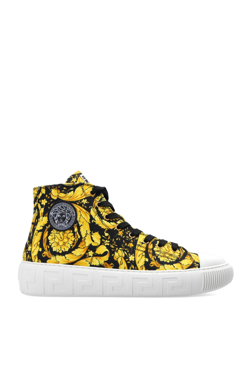 YELLOW  Barocco print sneakers