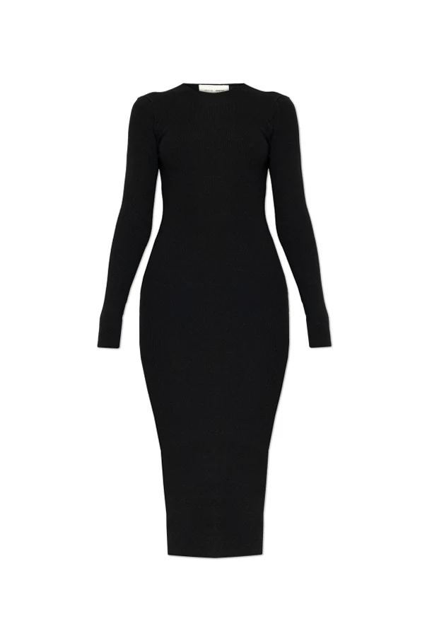 BROWN Fitted dress