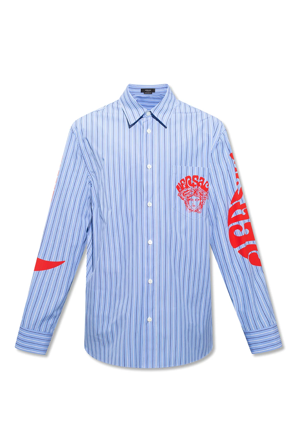 BLUE Shirt with Medusa Music print