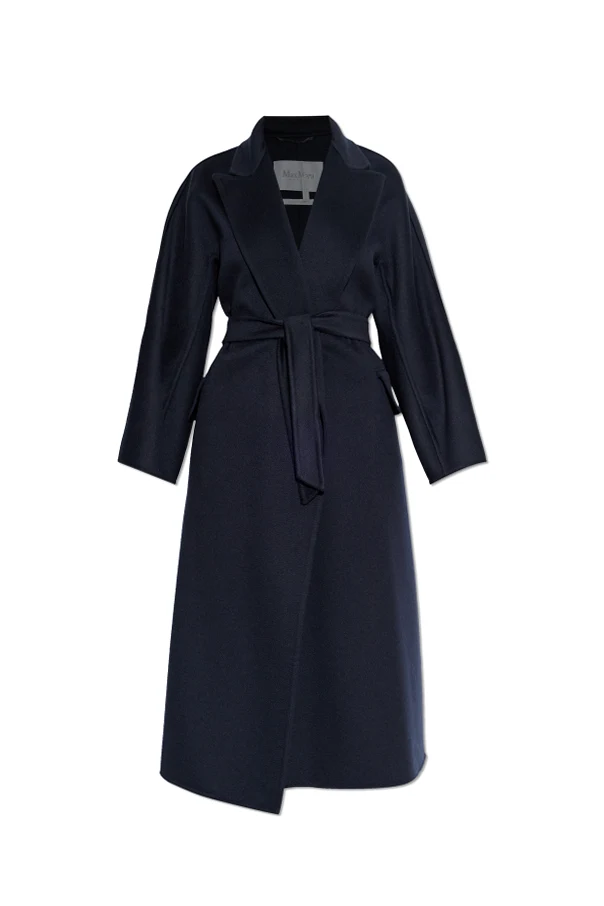 NAVY BLUE Cashmere coat "Cesto"